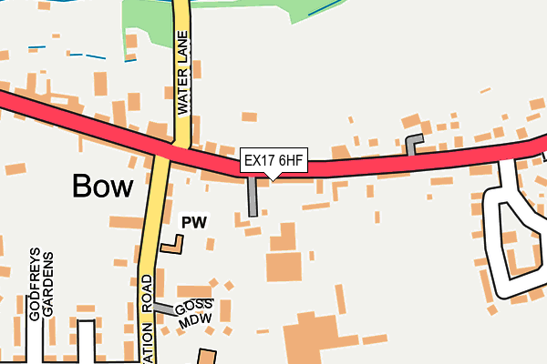 EX17 6HF map - OS OpenMap – Local (Ordnance Survey)