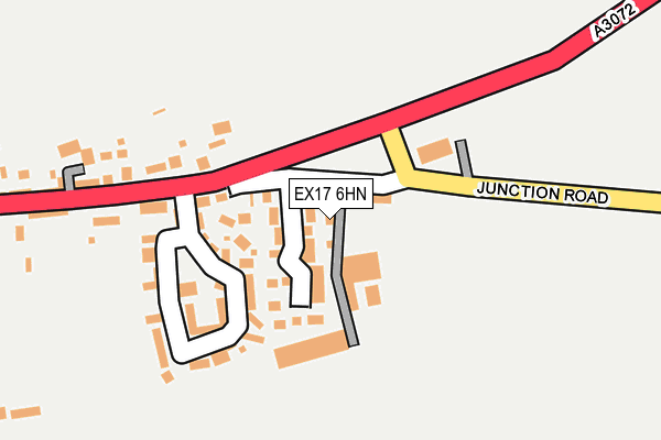 EX17 6HN map - OS OpenMap – Local (Ordnance Survey)
