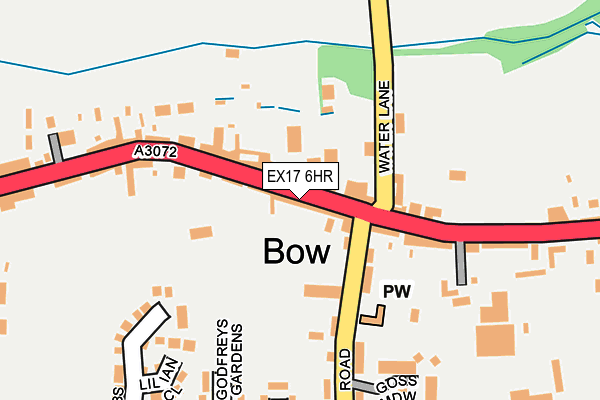 EX17 6HR map - OS OpenMap – Local (Ordnance Survey)