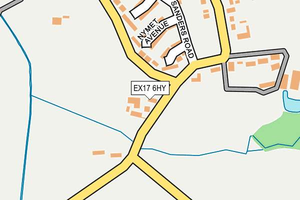 EX17 6HY map - OS OpenMap – Local (Ordnance Survey)