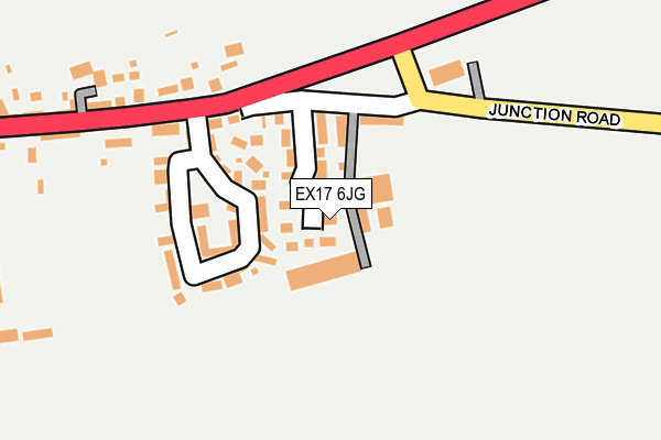 EX17 6JG map - OS OpenMap – Local (Ordnance Survey)