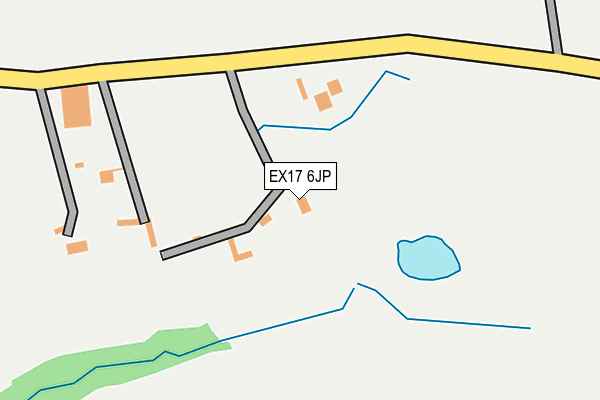 EX17 6JP map - OS OpenMap – Local (Ordnance Survey)