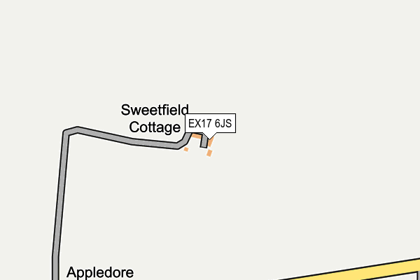 EX17 6JS map - OS OpenMap – Local (Ordnance Survey)