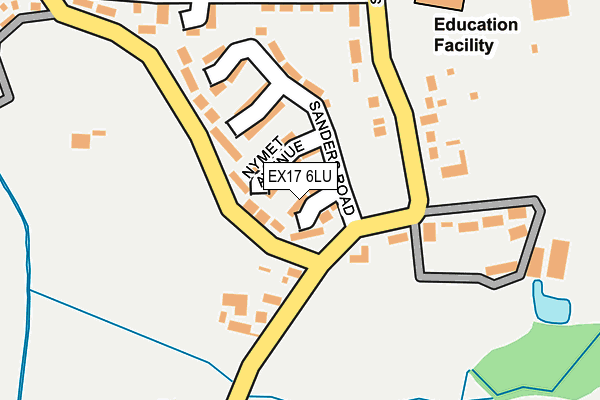 EX17 6LU map - OS OpenMap – Local (Ordnance Survey)