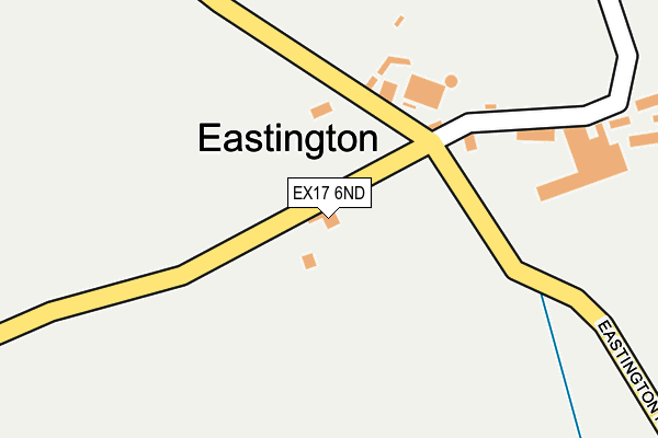 EX17 6ND map - OS OpenMap – Local (Ordnance Survey)