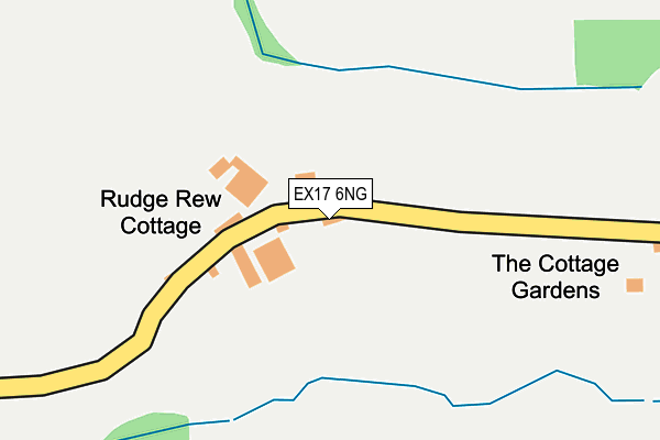 EX17 6NG map - OS OpenMap – Local (Ordnance Survey)