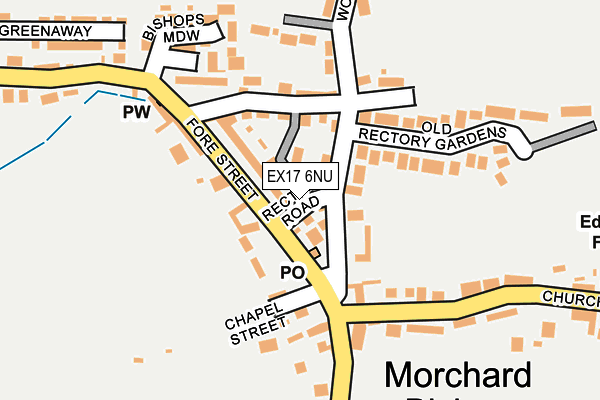 EX17 6NU map - OS OpenMap – Local (Ordnance Survey)