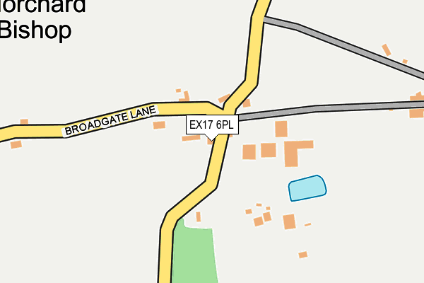 EX17 6PL map - OS OpenMap – Local (Ordnance Survey)