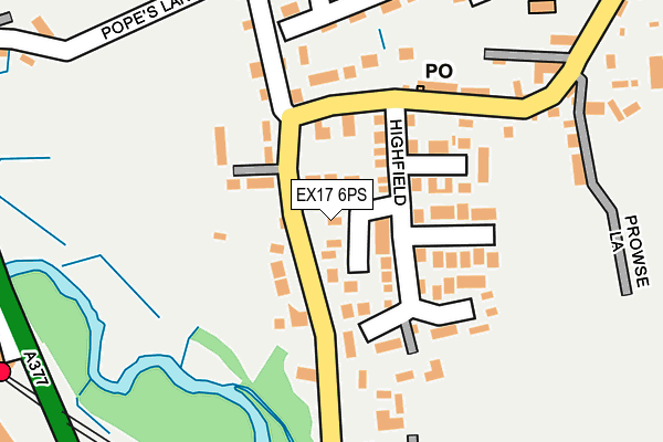 EX17 6PS map - OS OpenMap – Local (Ordnance Survey)
