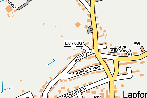 EX17 6QQ map - OS OpenMap – Local (Ordnance Survey)