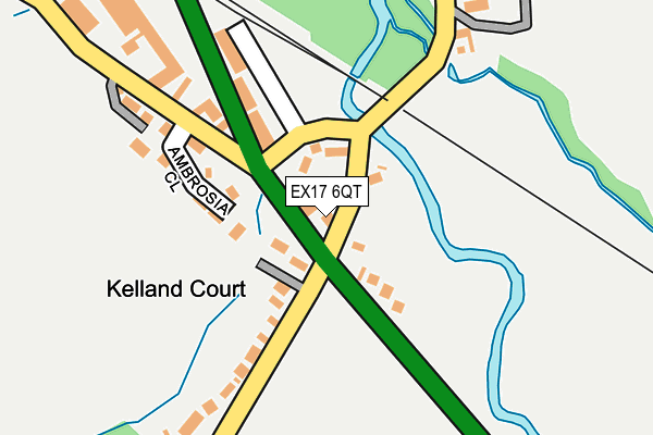 EX17 6QT map - OS OpenMap – Local (Ordnance Survey)