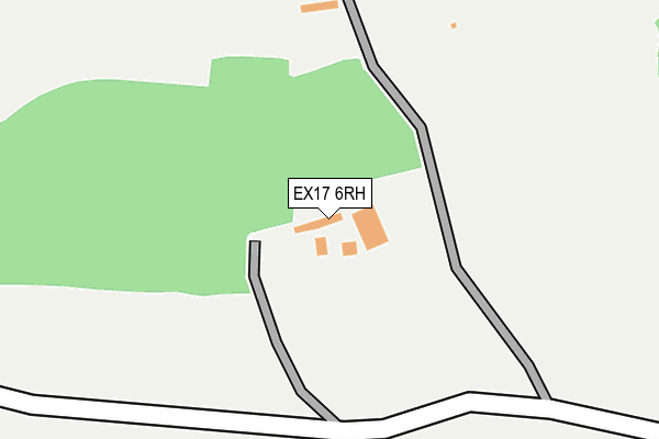 EX17 6RH map - OS OpenMap – Local (Ordnance Survey)