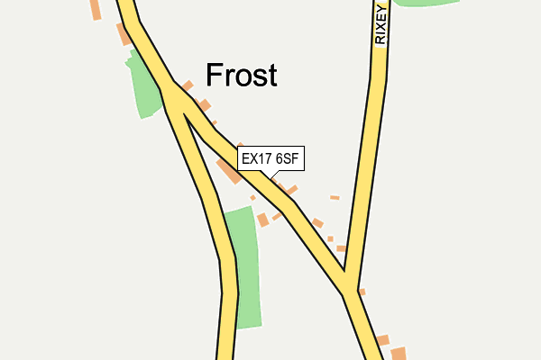 EX17 6SF map - OS OpenMap – Local (Ordnance Survey)