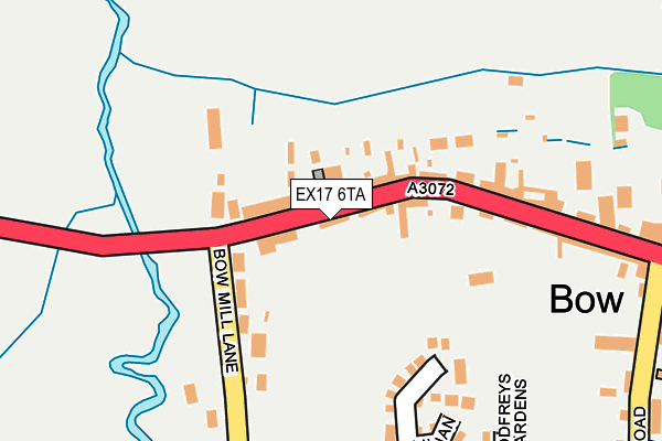 EX17 6TA map - OS OpenMap – Local (Ordnance Survey)
