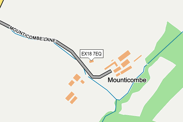 EX18 7EQ map - OS OpenMap – Local (Ordnance Survey)