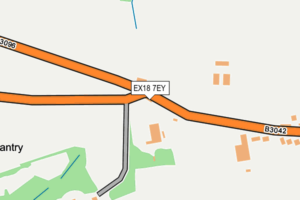 EX18 7EY map - OS OpenMap – Local (Ordnance Survey)