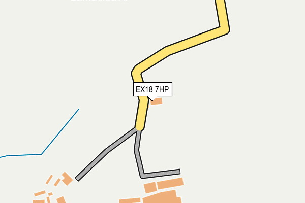 EX18 7HP map - OS OpenMap – Local (Ordnance Survey)