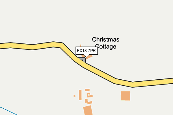 EX18 7PR map - OS OpenMap – Local (Ordnance Survey)