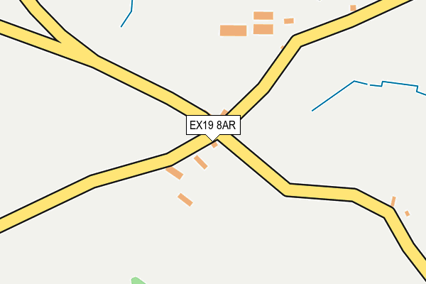 EX19 8AR map - OS OpenMap – Local (Ordnance Survey)
