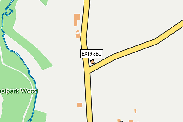 EX19 8BL map - OS OpenMap – Local (Ordnance Survey)