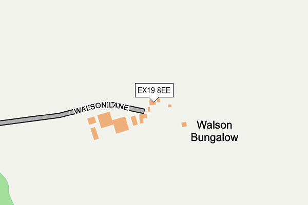 EX19 8EE map - OS OpenMap – Local (Ordnance Survey)