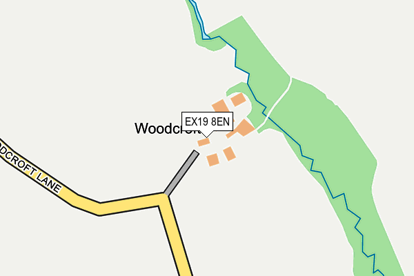 EX19 8EN map - OS OpenMap – Local (Ordnance Survey)