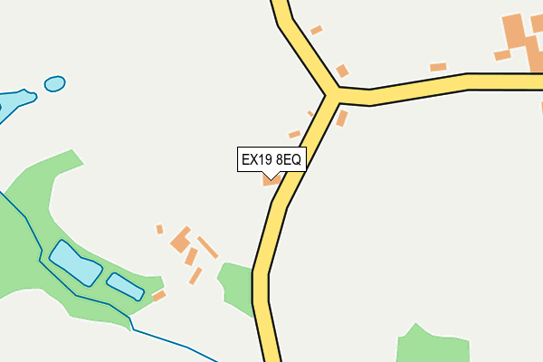 EX19 8EQ map - OS OpenMap – Local (Ordnance Survey)