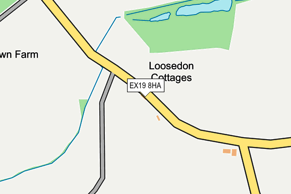 EX19 8HA map - OS OpenMap – Local (Ordnance Survey)