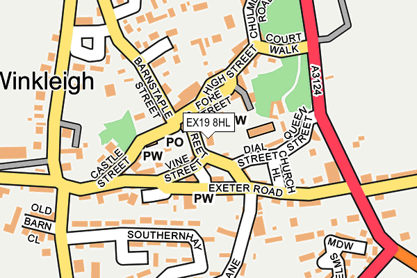 EX19 8HL map - OS OpenMap – Local (Ordnance Survey)