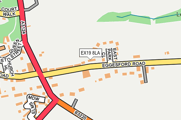 EX19 8LA map - OS OpenMap – Local (Ordnance Survey)