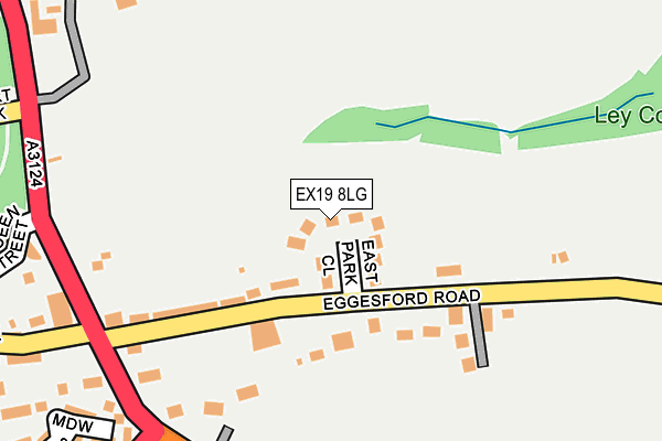 EX19 8LG map - OS OpenMap – Local (Ordnance Survey)