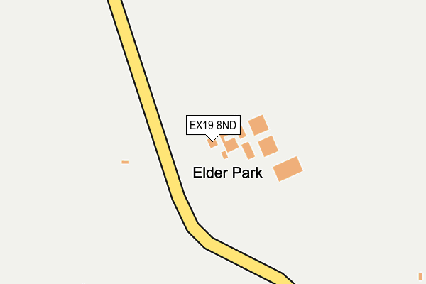 EX19 8ND map - OS OpenMap – Local (Ordnance Survey)