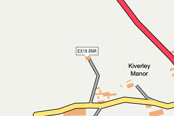 EX19 8NR map - OS OpenMap – Local (Ordnance Survey)