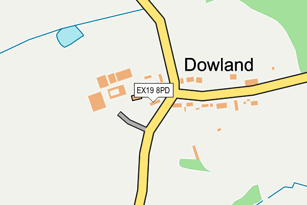 EX19 8PD map - OS OpenMap – Local (Ordnance Survey)