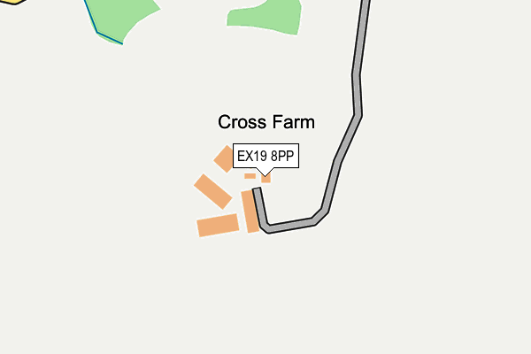 EX19 8PP map - OS OpenMap – Local (Ordnance Survey)