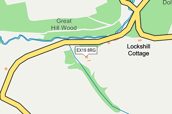 EX19 8RG map - OS OpenMap – Local (Ordnance Survey)