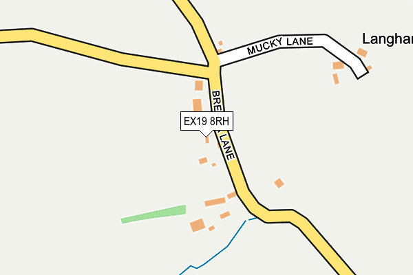 EX19 8RH map - OS OpenMap – Local (Ordnance Survey)