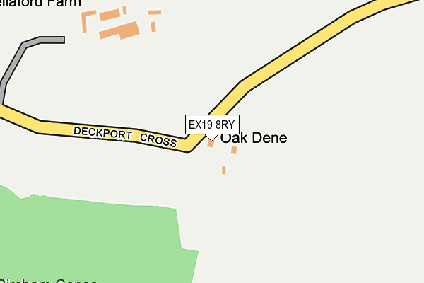 EX19 8RY map - OS OpenMap – Local (Ordnance Survey)