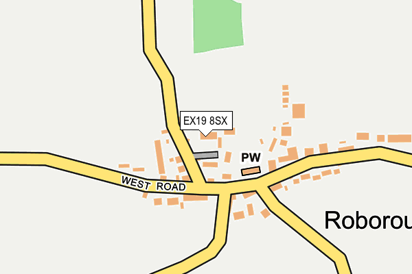 EX19 8SX map - OS OpenMap – Local (Ordnance Survey)