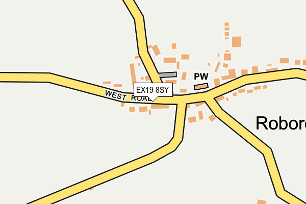 EX19 8SY map - OS OpenMap – Local (Ordnance Survey)