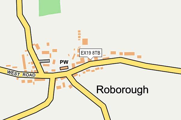 EX19 8TB map - OS OpenMap – Local (Ordnance Survey)