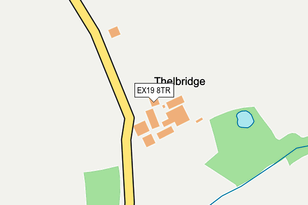 EX19 8TR map - OS OpenMap – Local (Ordnance Survey)