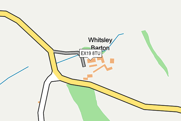 EX19 8TU map - OS OpenMap – Local (Ordnance Survey)