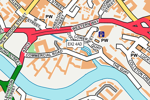 EX2 4AD map - OS OpenMap – Local (Ordnance Survey)