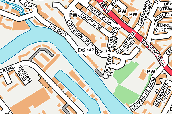 EX2 4AP map - OS OpenMap – Local (Ordnance Survey)