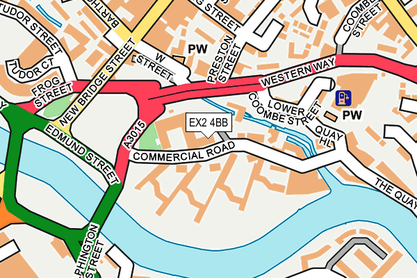 EX2 4BB map - OS OpenMap – Local (Ordnance Survey)