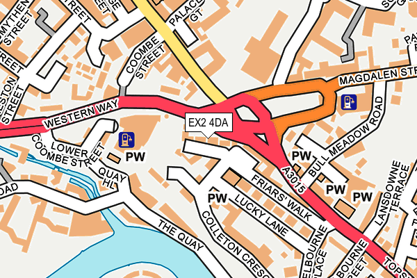 EX2 4DA map - OS OpenMap – Local (Ordnance Survey)