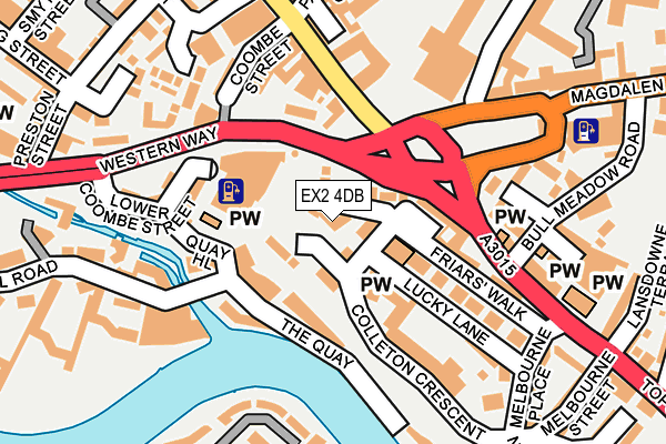 EX2 4DB map - OS OpenMap – Local (Ordnance Survey)
