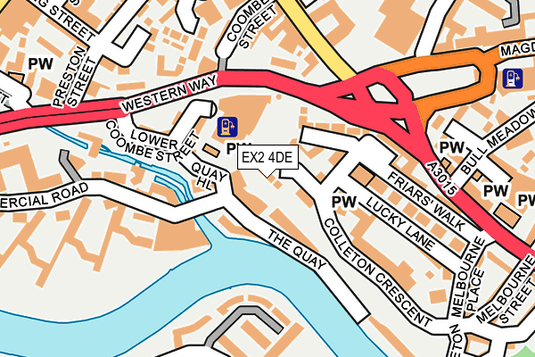 EX2 4DE map - OS OpenMap – Local (Ordnance Survey)