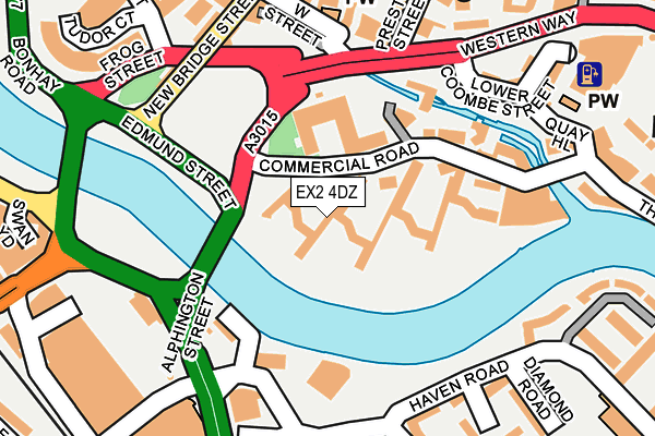 EX2 4DZ map - OS OpenMap – Local (Ordnance Survey)